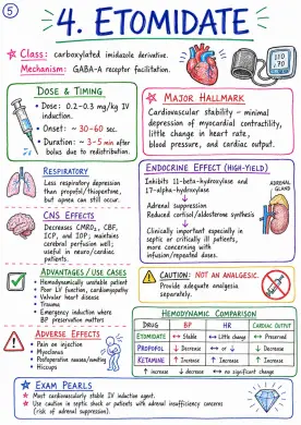IV anesthesia induction agents - Anesthesia - Drugs page 1 of 9 | medical study notes